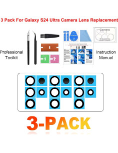 Reemplazo Cristal Lente Cámara Samsung Galaxy S24 Ultra - 3 Pzs 2