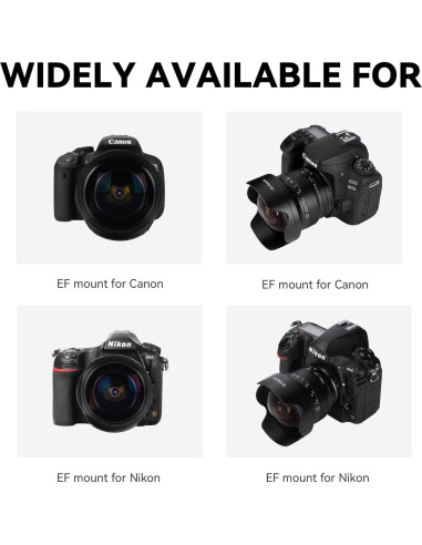 Lente Fisheye 7artisans 7.5mm F3.5 APS-C para Nikon DSLR