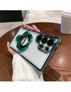 Funda Militar Verde para Samsung Galaxy S24 Ultra con Soporte Magsafe 2