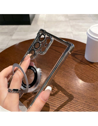 Funda Militar Verde para Samsung Galaxy S24 Ultra con Soporte Magsafe