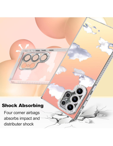 Funda TPU Iridiscente I-MGAE-IN-AR para Samsung S24 Ultra