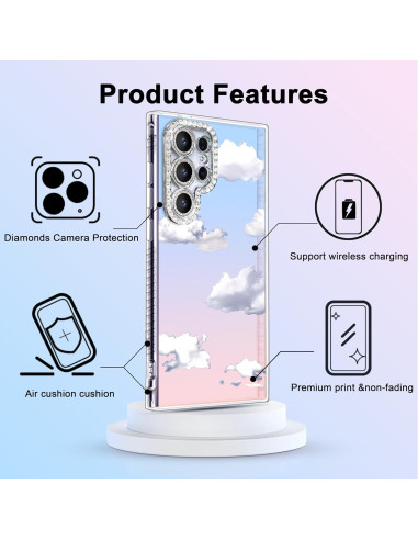 Funda TPU Iridiscente I-MGAE-IN-AR para Samsung S24 Ultra