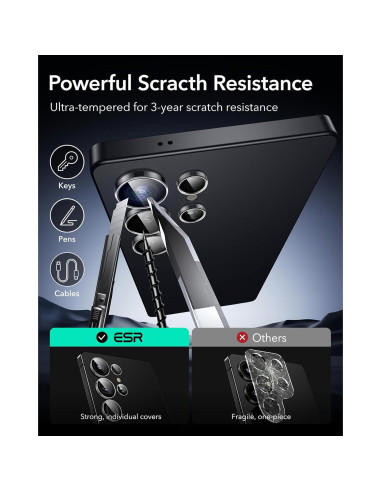 Protector de Lente de Cámara ESR para Samsung Galaxy S25 Ultra