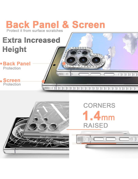 Funda TPU Iridiscente I-MGAE-IN-AR para Samsung S24 Ultra