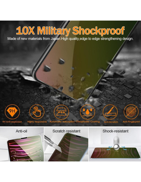 Protector de Pantalla Privacidad ELEYBTEH para Samsung Galaxy S25 Ultra