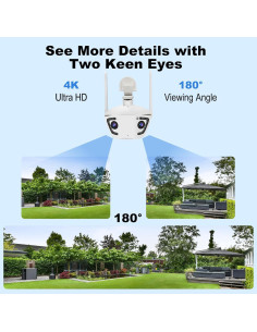 Cámara IP Doble Lente DZCCTVIPC 4MP 180 Visión Nocturna 2