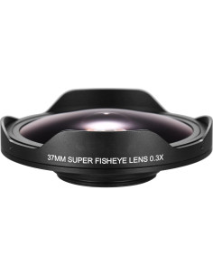 Lente Gran Angular Ojo de Pez Andoer 37mm HD para Videocámaras 2
