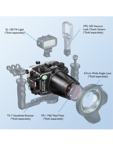 Carcasa Submarina Sea Frogs para Sony A6700 IPX8 40m