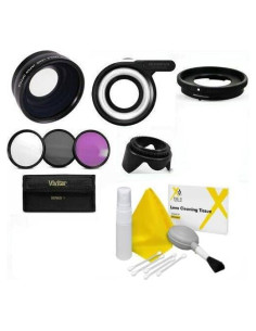 Lente Ojo de Pez Gran Angular 0.43X + Macro + Luz LED para Olympus Tough