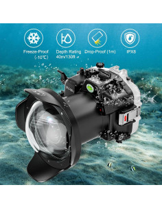 Carcasa Submarina Sea Frogs para Olympus OM-1 IPX8 40m 2