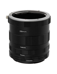 Juego de tubos de extensión Fotodiox para cámaras Canon EOS