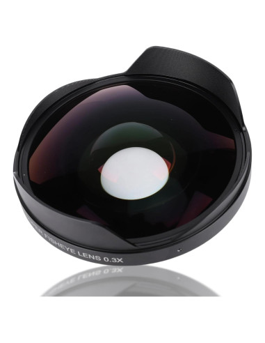 Lente Ojo de Pez Gran Angular 0.3X Ciciglow 72mm HD