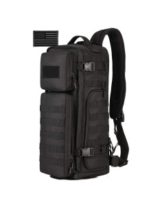 Bolsa de Bandolera Táctica Protector Plus Negra 20L MOLLE