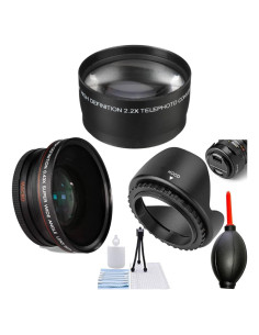 Lente Gran Angular 46mm + Telefoto 2.2X + Accesorios OPTURA