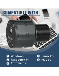 Cámara Planetaria SVBONY SV305C IMX662 1.25" para Astrofotografía 2