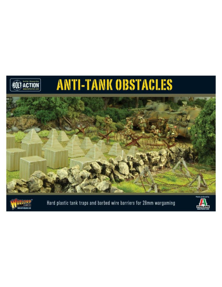 Obstáculos Antitanque Warlord 1:56 WWII Diorama 30x20 cm