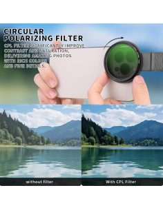 Filtro CPL 52MM Beysfilter para Teléfonos y Cámaras DSLR 2