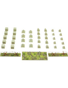 Obstáculos Antitanque Warlord 1:56 WWII Diorama 30x20 cm 2