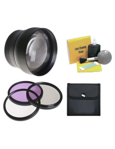 Lente Telefoto 2.2X para Fujifilm Finepix S800 + Kit de Filtros