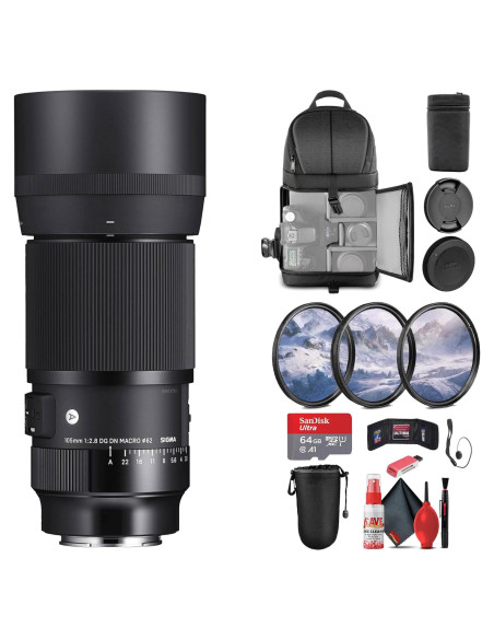 Lente Sigma 105mm f/2.8 DG DN Macro Art para Sony E + Accesorios Lente Sigma 105mm f/2.8 DG DN Macro Art para Sony E + Accesorios