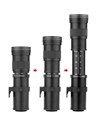 Lente Telefoto Manual Commander Optics 420-800mm f/8 Nikon F