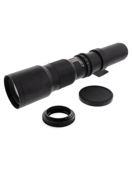 Lente Telefoto 500mm f/8 T-Mount para Canon DSLR