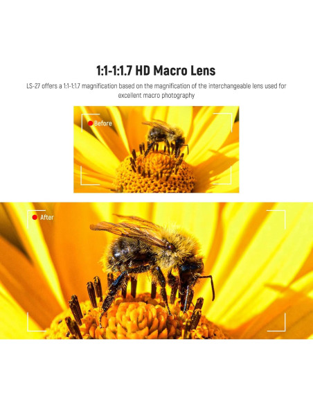 Lente Macro 22mm NEEWER LS-27 para Fotografía de Primer Plano Lente Macro 22mm NEEWER LS-27 para Fotografía de Primer Plano