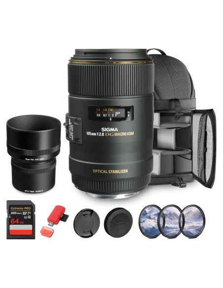 Lente Macro Sigma 105mm f/2.8 EX DG OS HSM para Canon EF Lente Macro Sigma 105mm f/2.8 EX DG OS HSM para Canon EF