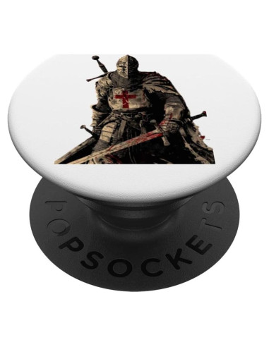 PopSockets Adhesivo PopGrip Caballero Templario Negro