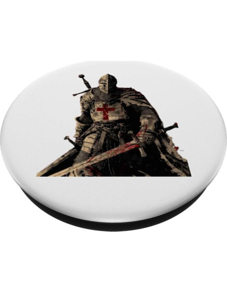 PopSockets Adhesivo PopGrip Caballero Templario Negro PopSockets Adhesivo PopGrip Caballero Templario Negro