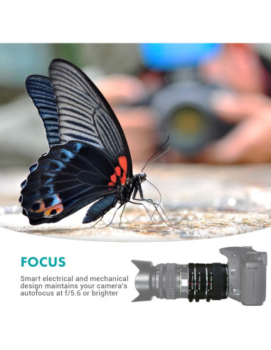 Juego de Tubos de Extensión Macro AF Movo MT-S68 3 Piezas