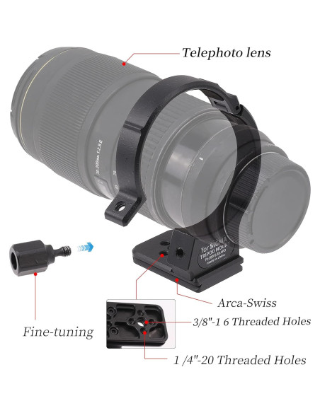 Anillo de Montaje de Trípode ZCTL 71 mm para Sigma APO 70-200mm