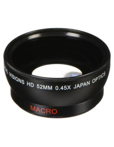 Lente Gran Angular HD 0.45x Profesional 52mm Visiones Digitales