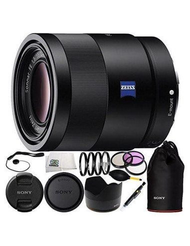 Lente Prime Sony 55mm F1.8 SEL55F18Z con Filtros y Accesorios