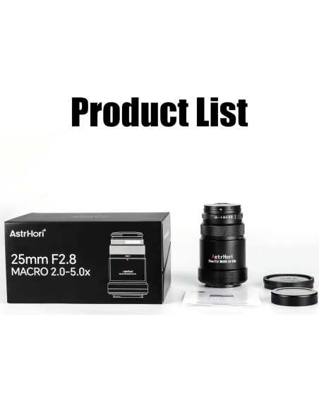 Lente Macro 7artisans AstrHori 25mm F2.8 para Sony E