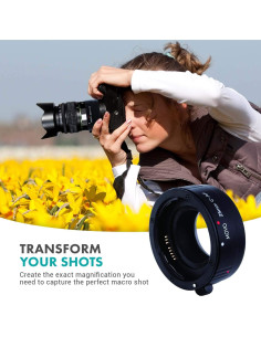 Tubo de Extensión Macro 25mm Movo para Cámaras DSLR Canon 2