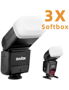Difusor de Flash Godox Softbox Paquete de 3 para Canon y Godox 2