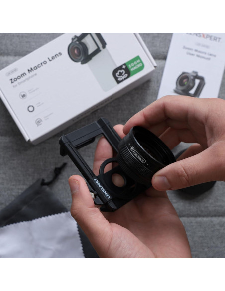 Kit de Lente Macro 10X-20X LensXpert para Smartphone