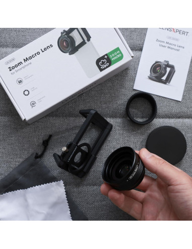 Kit de Lente Macro 10X-20X LensXpert para Smartphone