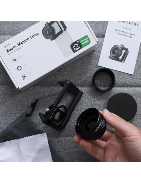 Kit de Lente Macro 10X-20X LensXpert para Smartphone