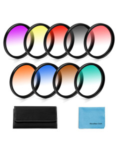 Kit de Filtros de Color Graduados 58mm X-SweetDream 9 Piezas