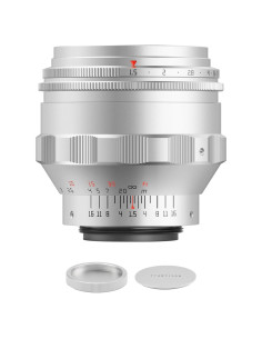 Lente TTArtisan 75mm F1.5 M42 Enfoque Manual Plata