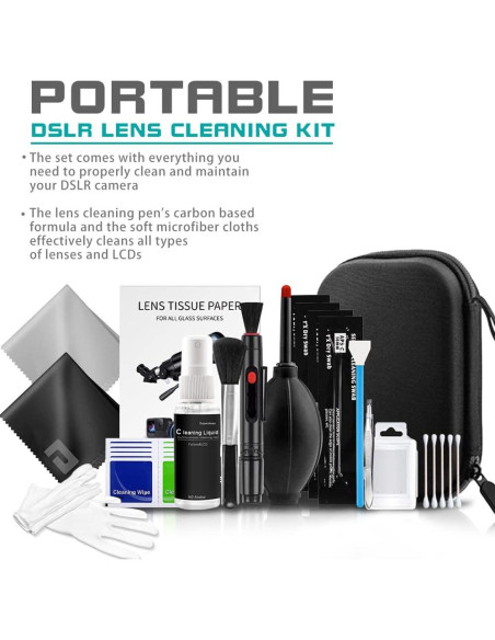 Kit de Limpieza de Cámara Profesional ParaPace con Estuche