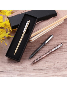 Bolígrafo Smootherpro RG335 de latón negro ergonómico 2