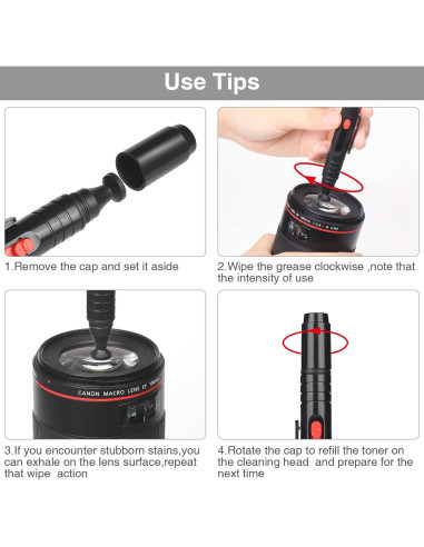 Kit de Limpieza de Lentes de Cámara Zacro 14 en 1 Profesional