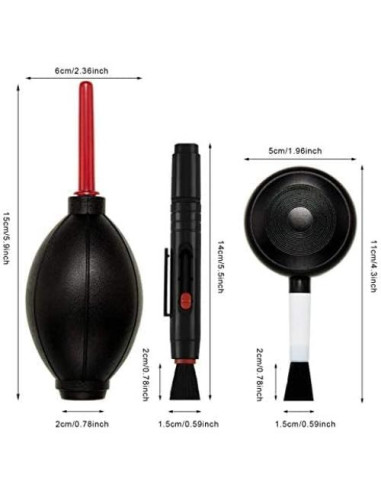 Kit de limpieza de cámara Patelai con cepillo y soplador