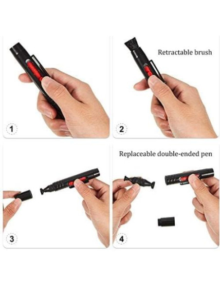 Kit de limpieza de cámara Patelai con cepillo y soplador