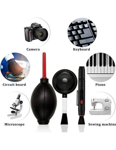 Kit de limpieza de cámara Patelai con cepillo y soplador