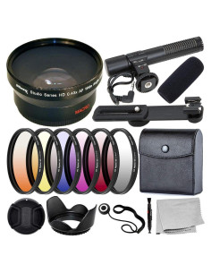 Kit de Accesorios Fotográficos Ultimaxx 58MM con Lente Gran Angular 0.43x