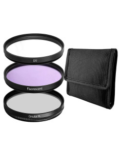 Kit de Filtros de Lente 52MM Acuvar UV CPL FLD + Estuche